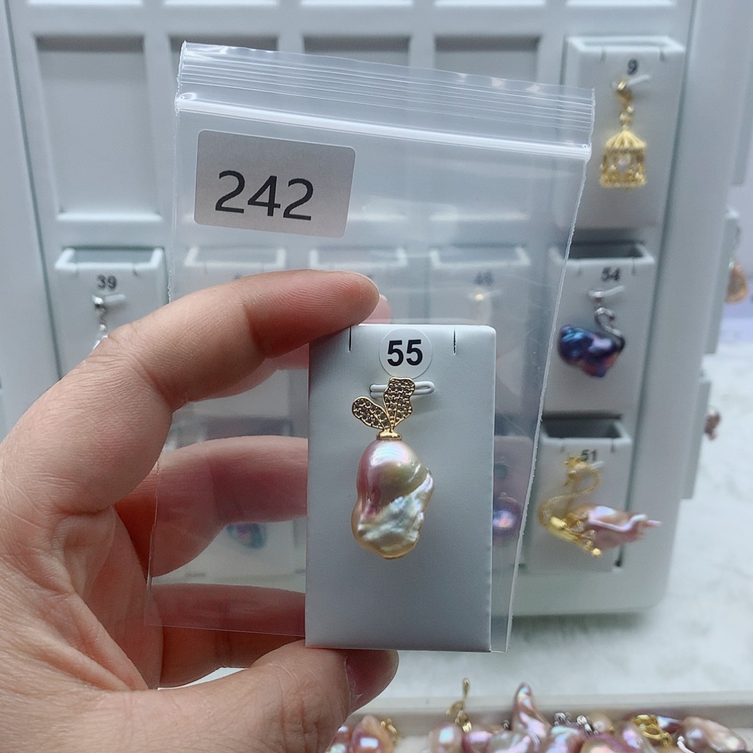 淡水珍珠吊坠(不含链)合金