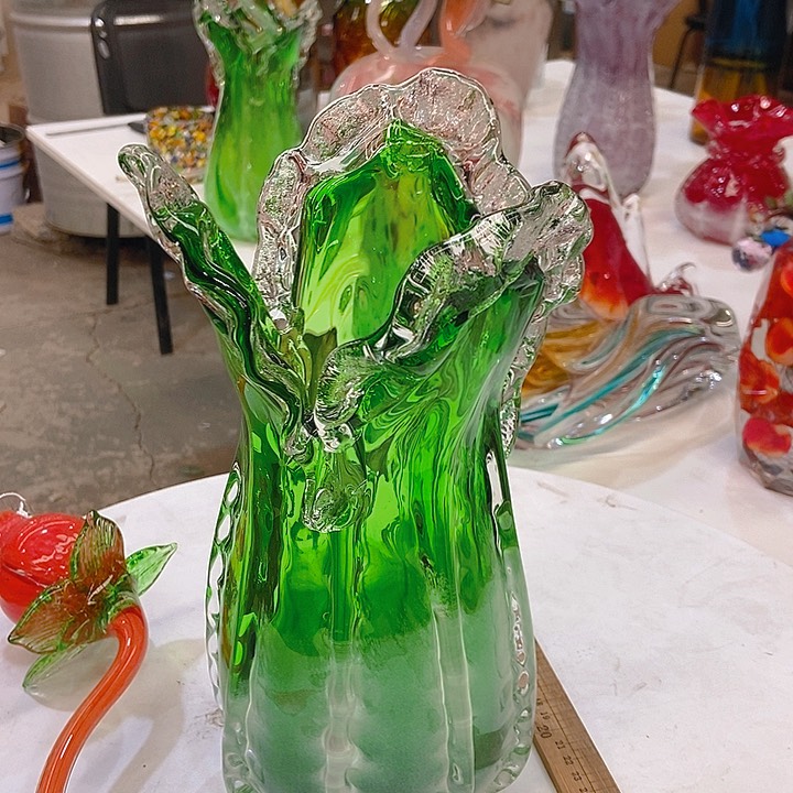 琉璃琉璃花瓶个33元口13
