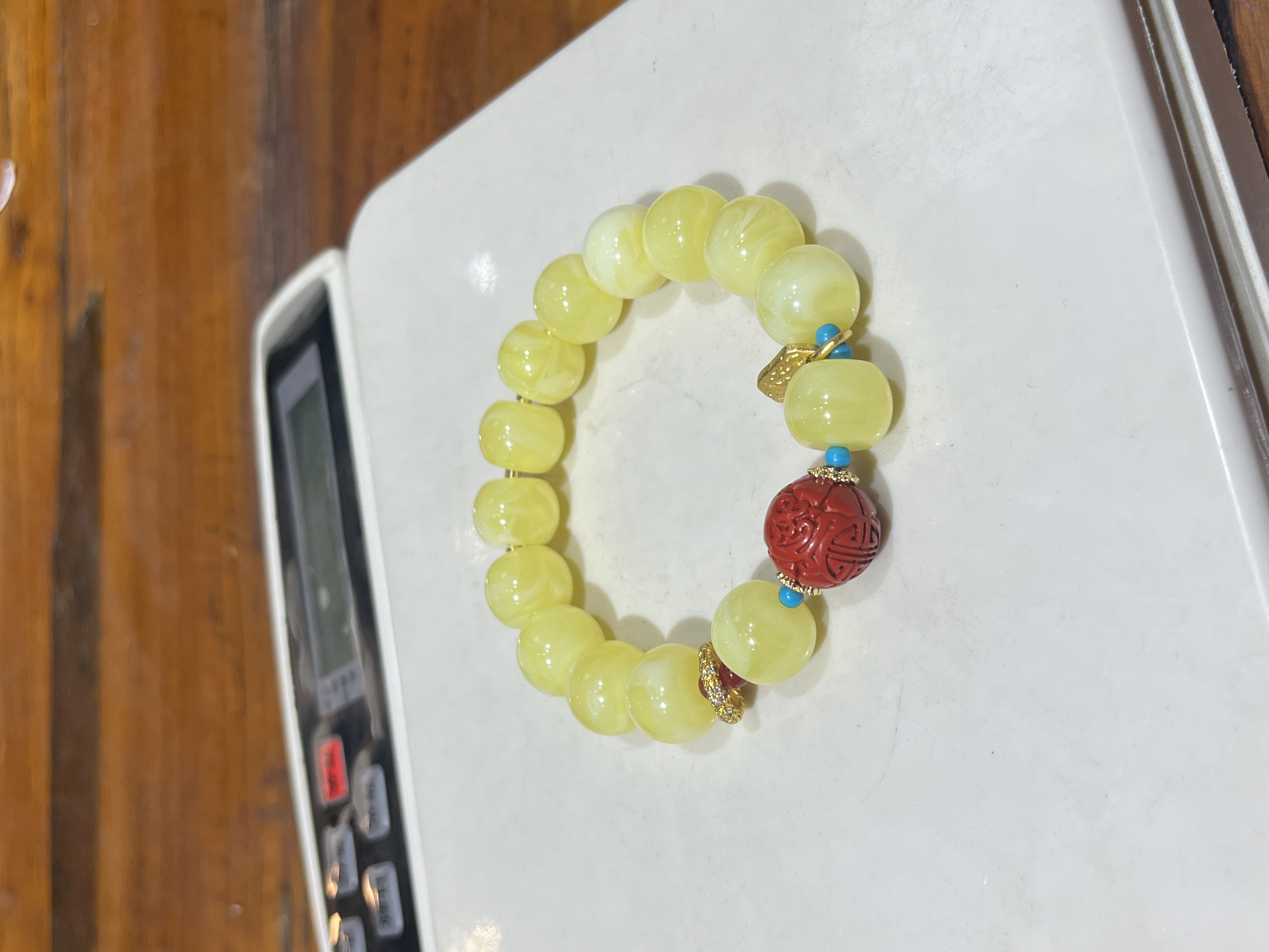 蜜蜡（柠檬黄）手串便宜出了