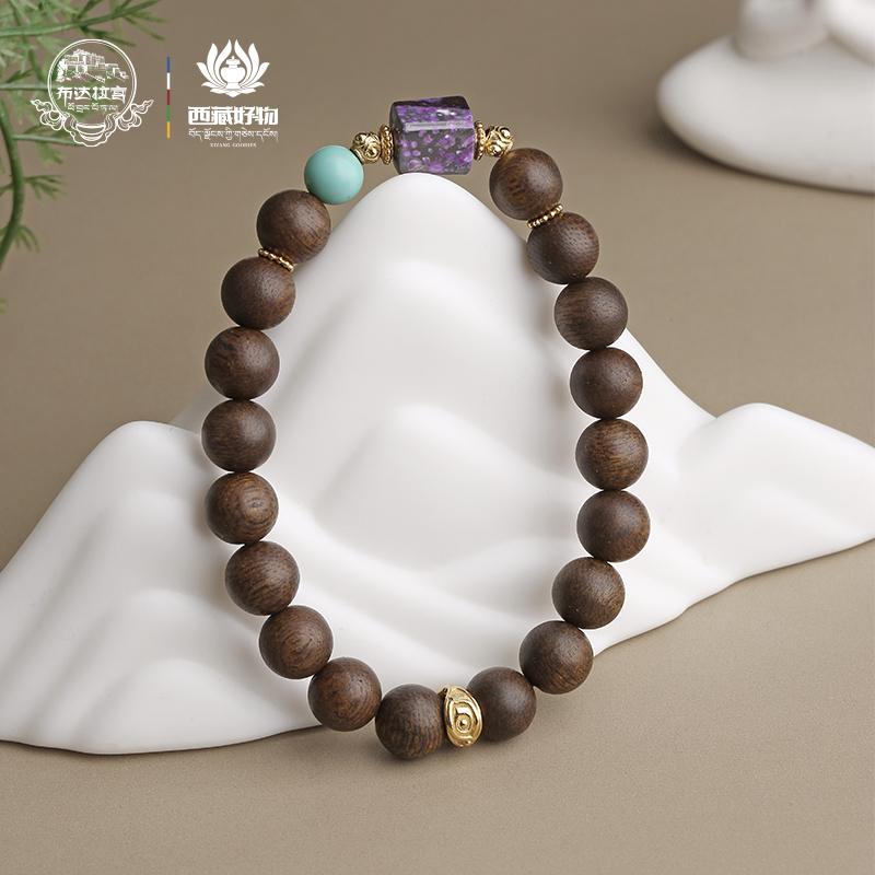沉香布达拉宫沉香手串搭配舒俱来春日珠宝
