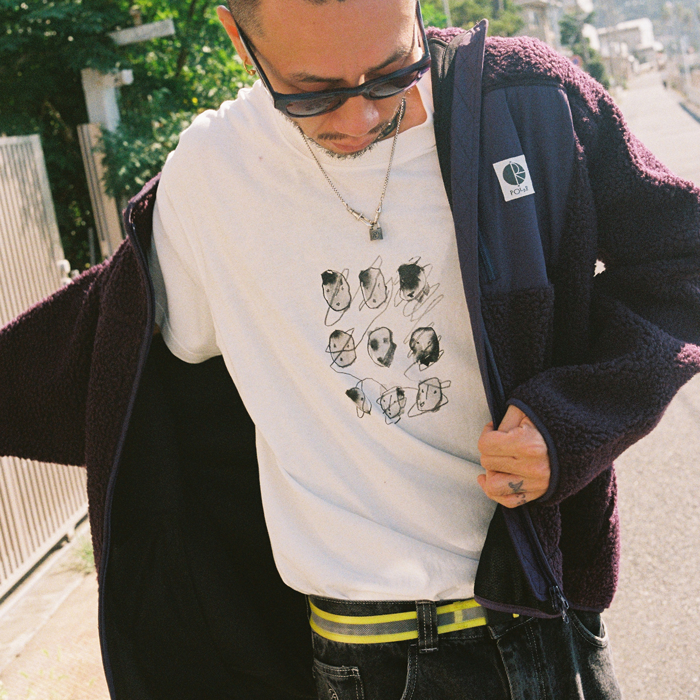 Polar Skate Co Sequence Tee 后背个性印花纯色休闲运动短袖T恤