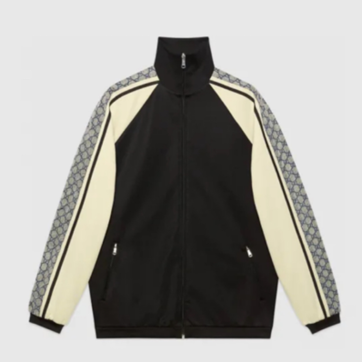 Gucci古驰 蛇纹 经典拼接校服外套 夹克 尺码：L码 成色：99新