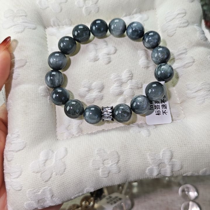 烟晶手链银S925镶嵌