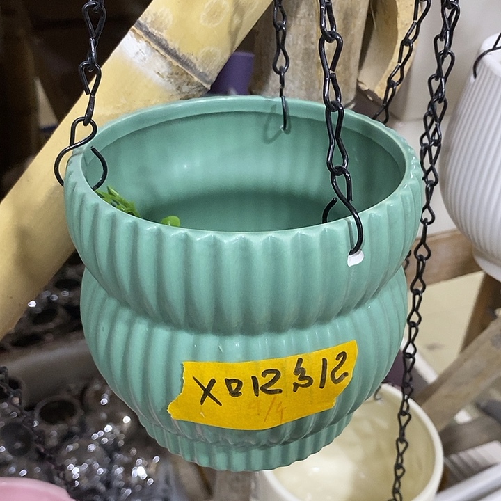 陶盆有孔 瑕疵针孔漏釉介意勿拍外高 12外口12