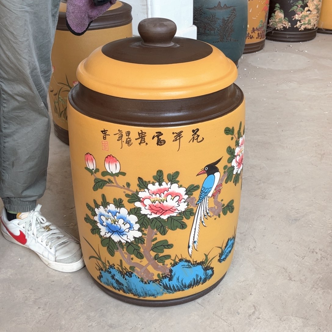 紫砂茶叶罐45-50 饼茶叶罐