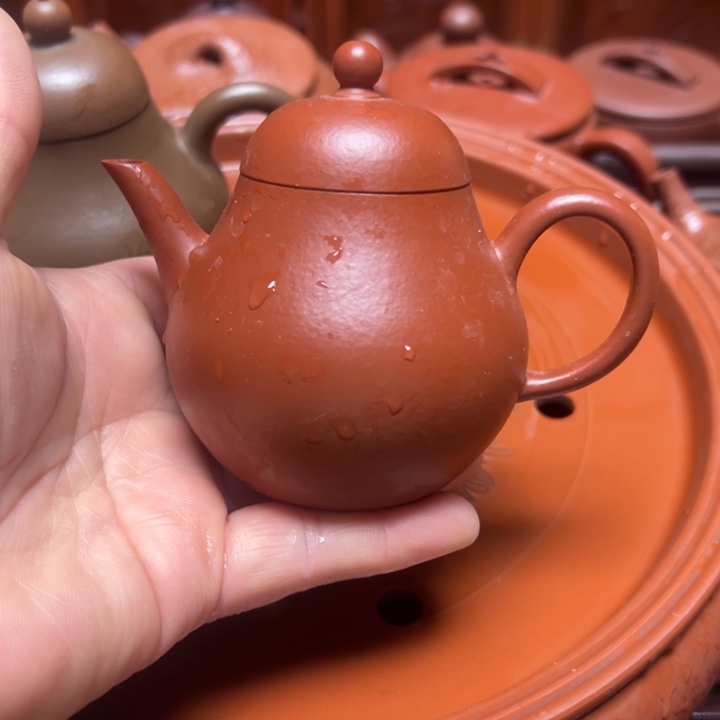 紫砂茶壶宜兴原矿赵庄朱泥