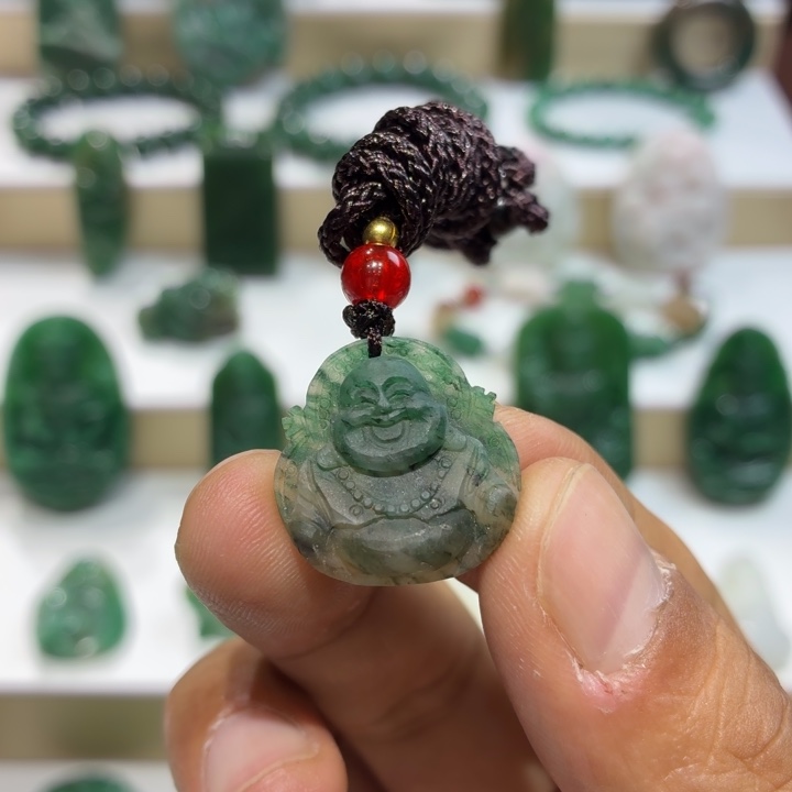 独山玉未镶嵌吊坠(不含链)宝宝佛