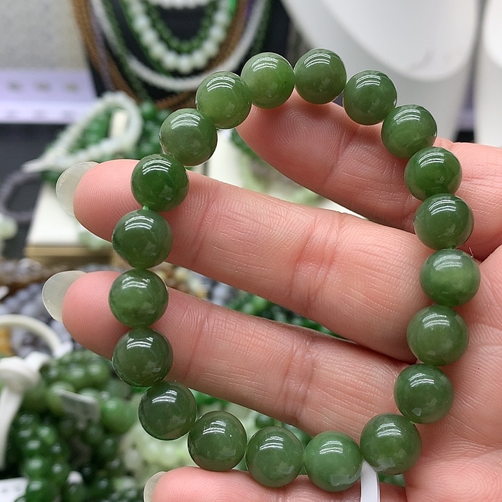 【闪购商品】和田玉手链未镶嵌9.5