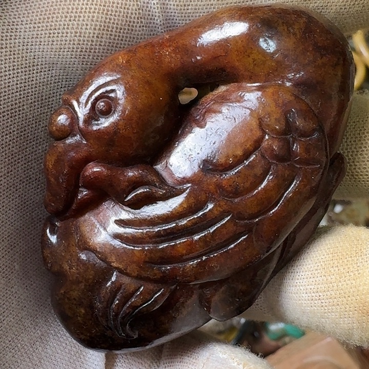 和田玉未镶嵌挂件