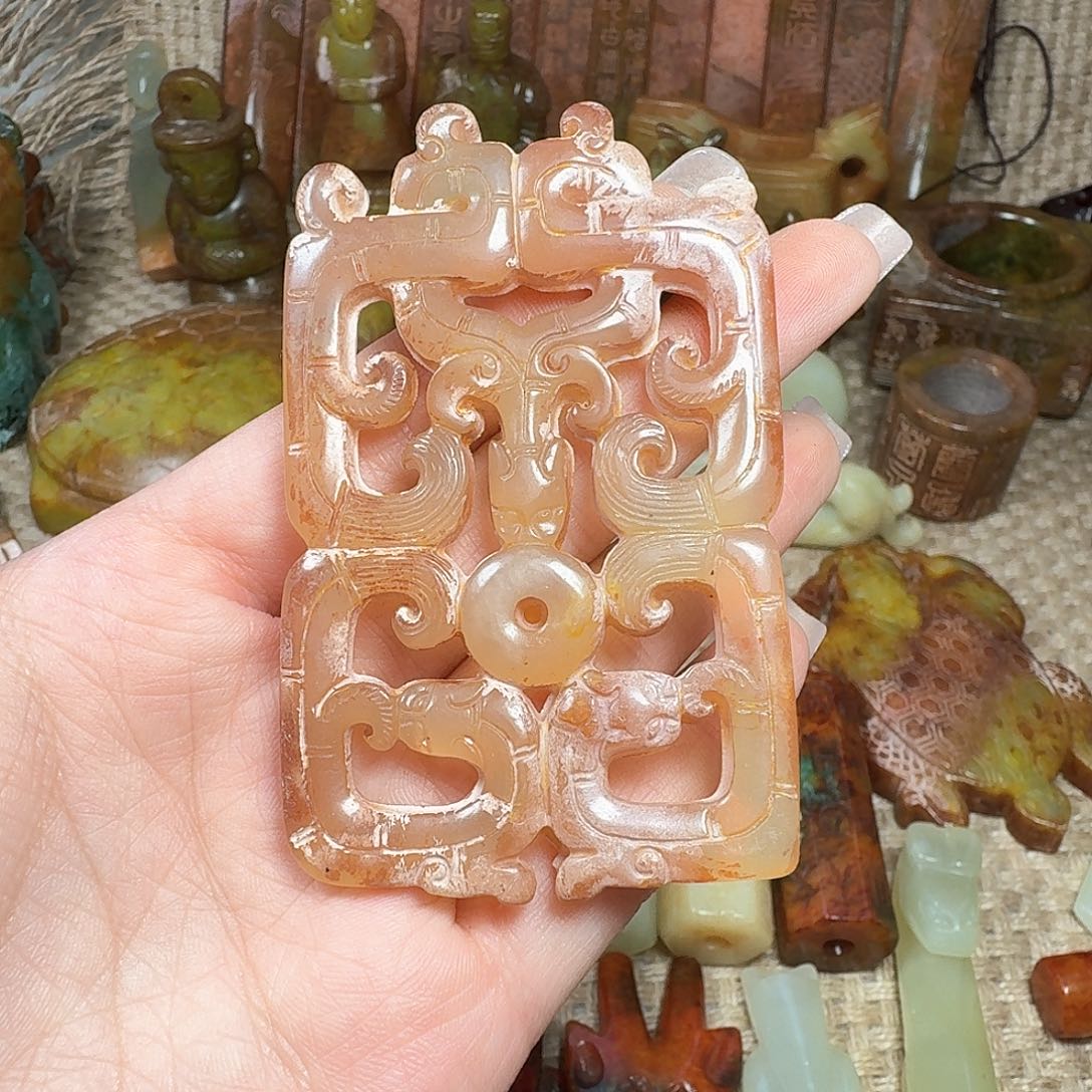 白玉菩提吊坠挂件