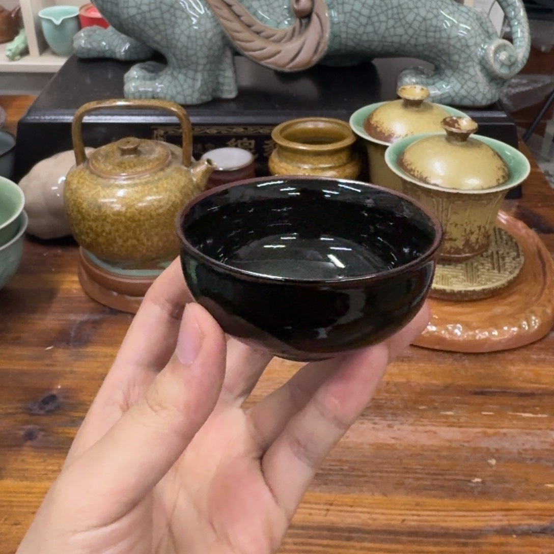 龙泉青瓷茶具微瑕6304