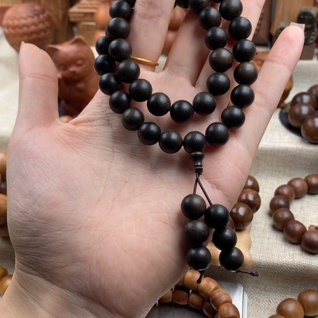 手串/手链檀香木迈索尔，老山檀香，阴沉1.0，念珠