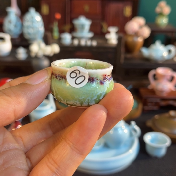 摆件微陶老王迷你花瓶