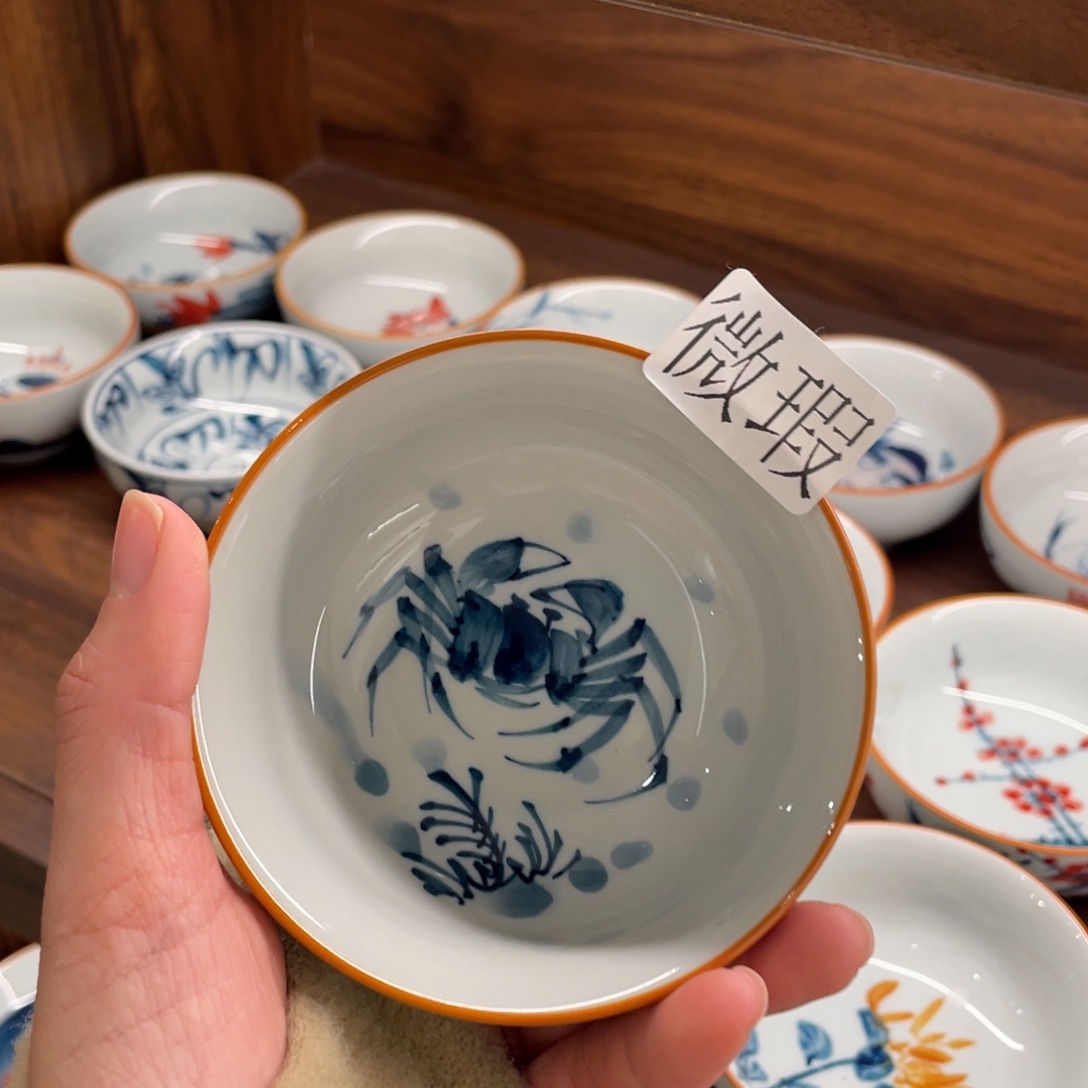 微瑕釉下彩纯手绘