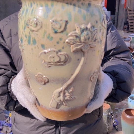 紫砂花盆高30口20————