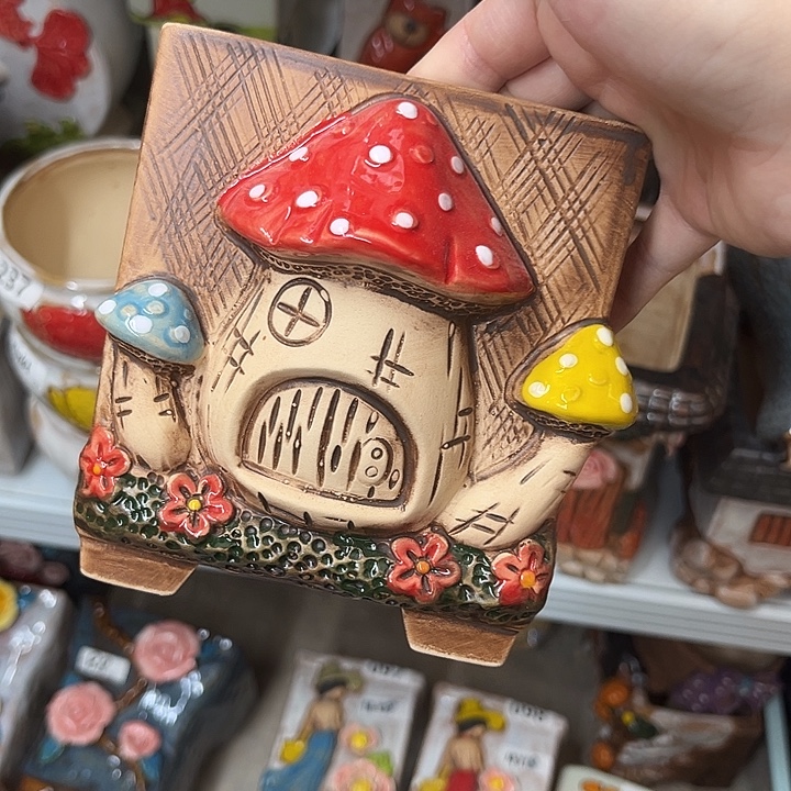 紫砂花盆粗陶材质多肉花盆