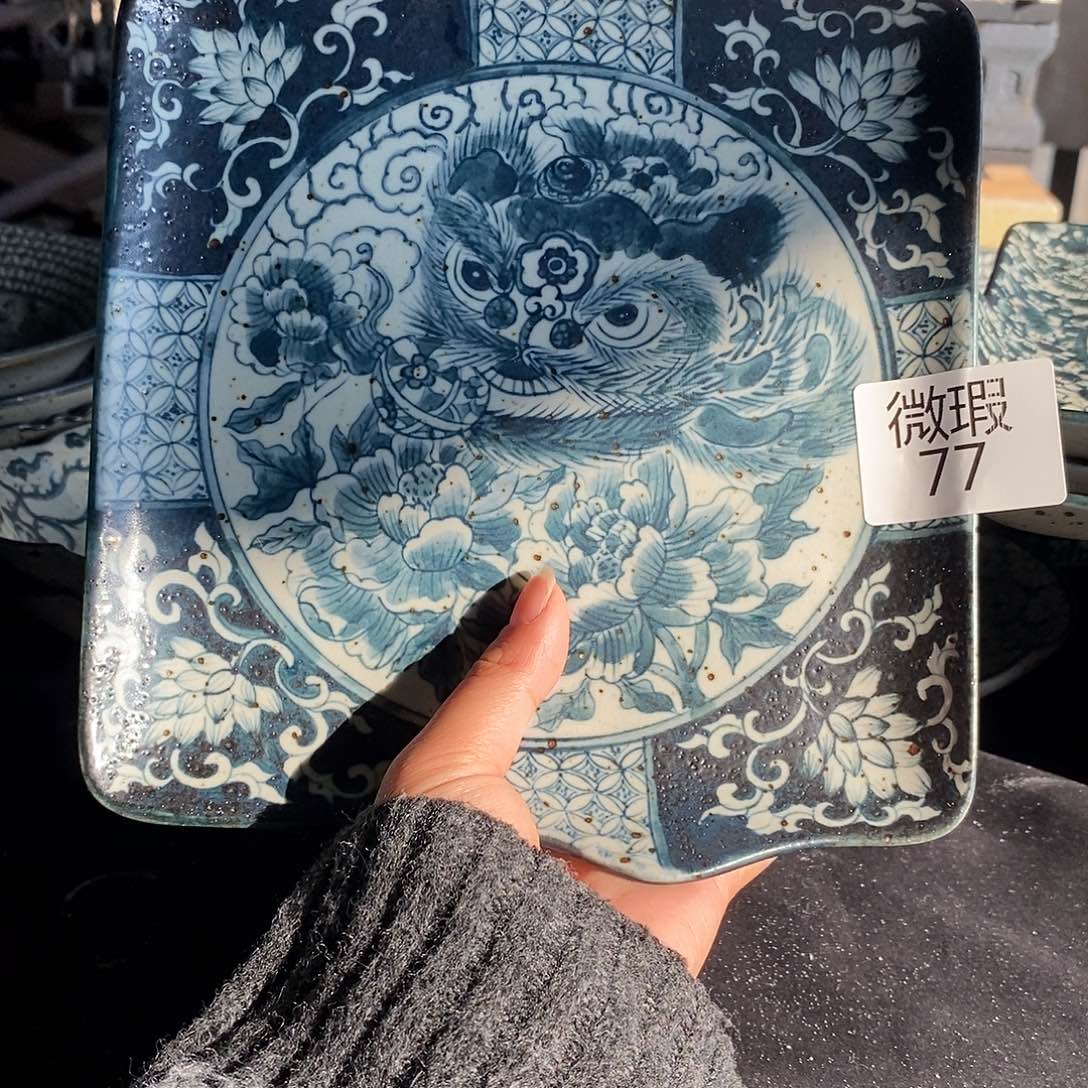 陶手工手绘青花高温陶瓷
