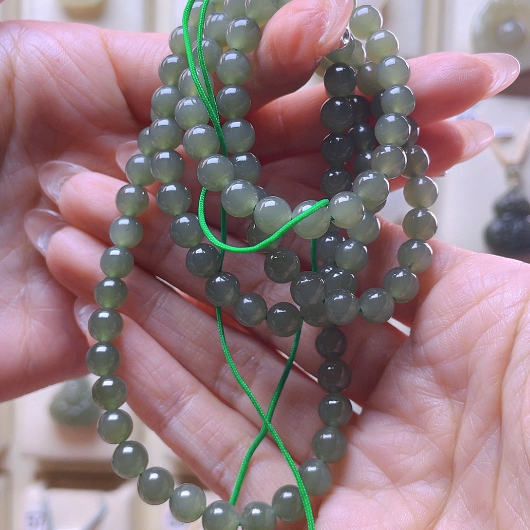 和田玉手串未镶嵌