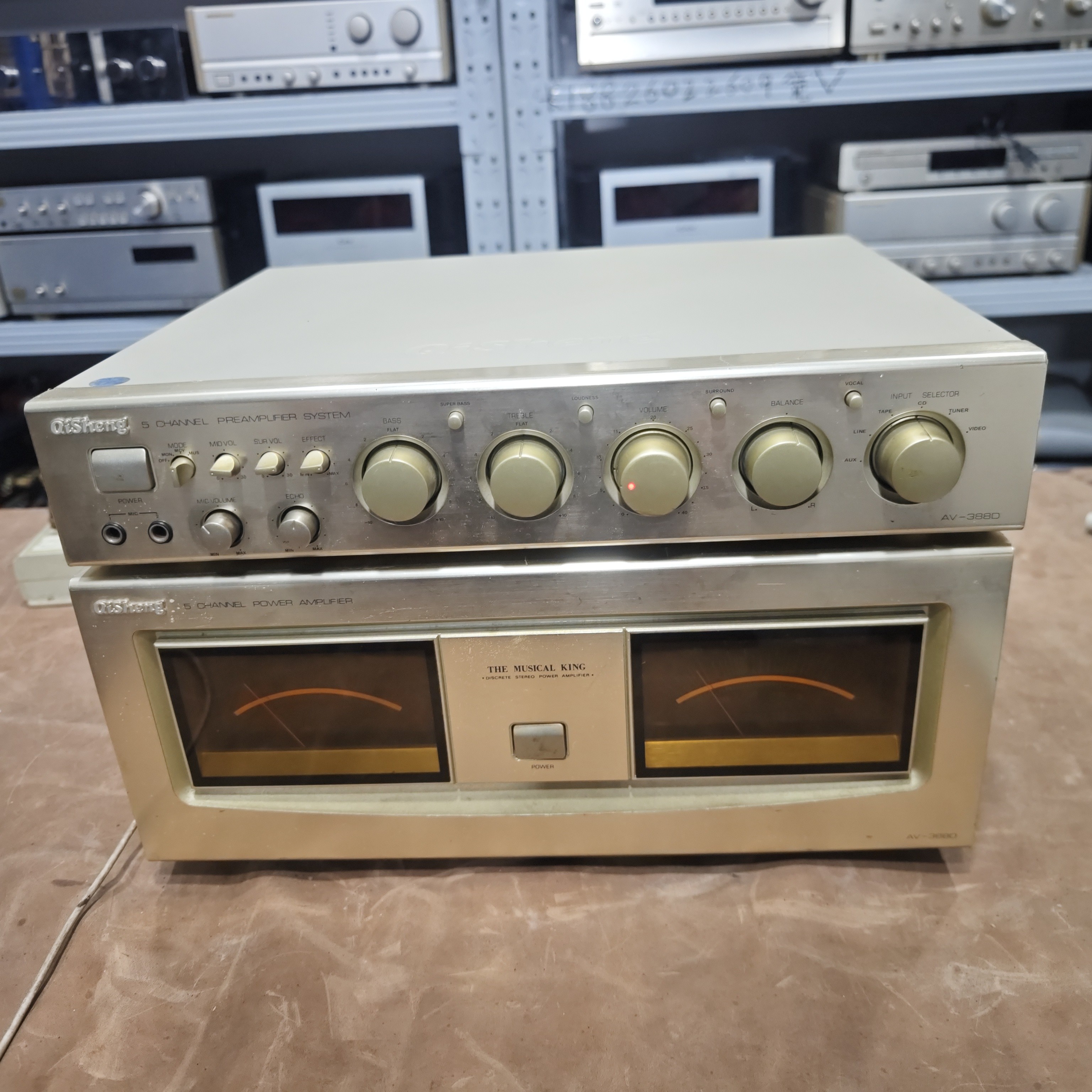 8新  二手奇声前后级功放机388D正常不包邮不支持退换