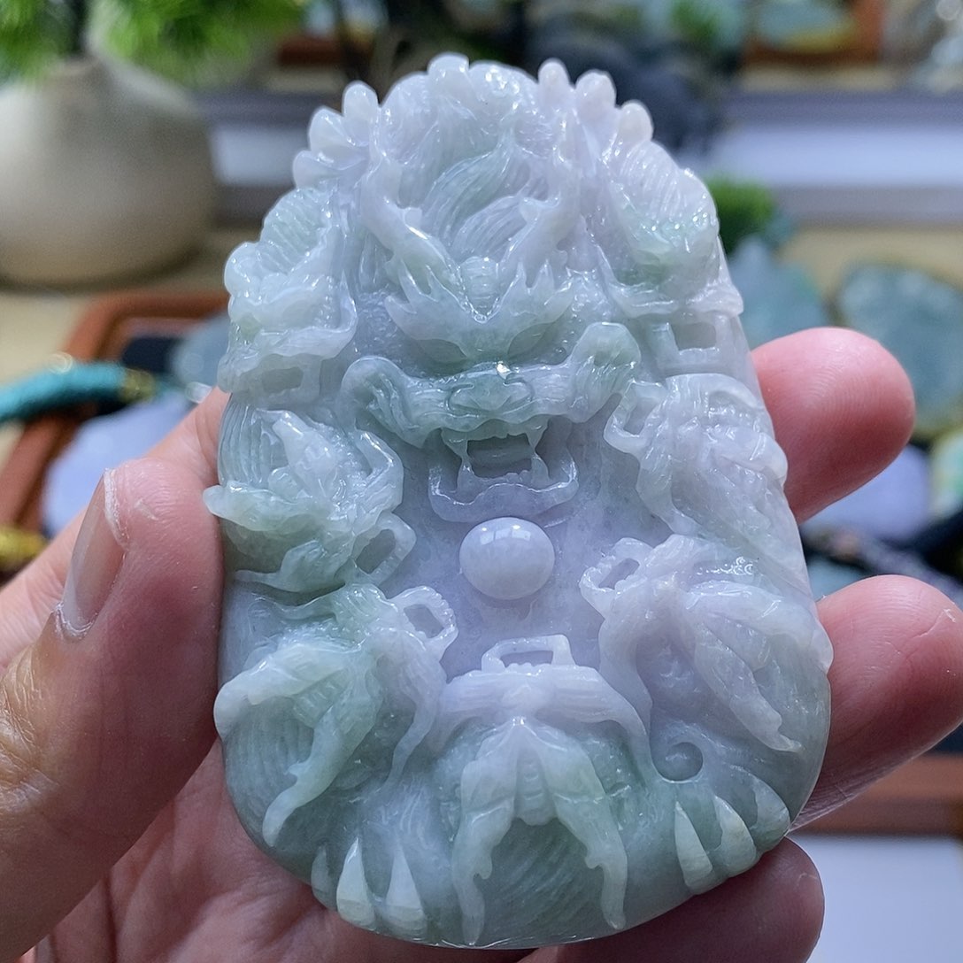 【闪购商品】翡翠颈饰未镶嵌九龙