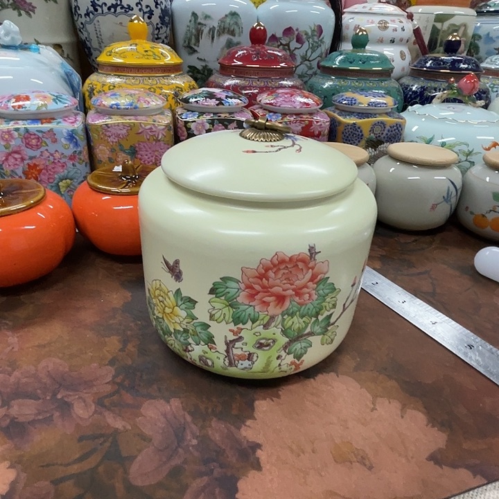 家用陶瓷茶叶罐储物罐