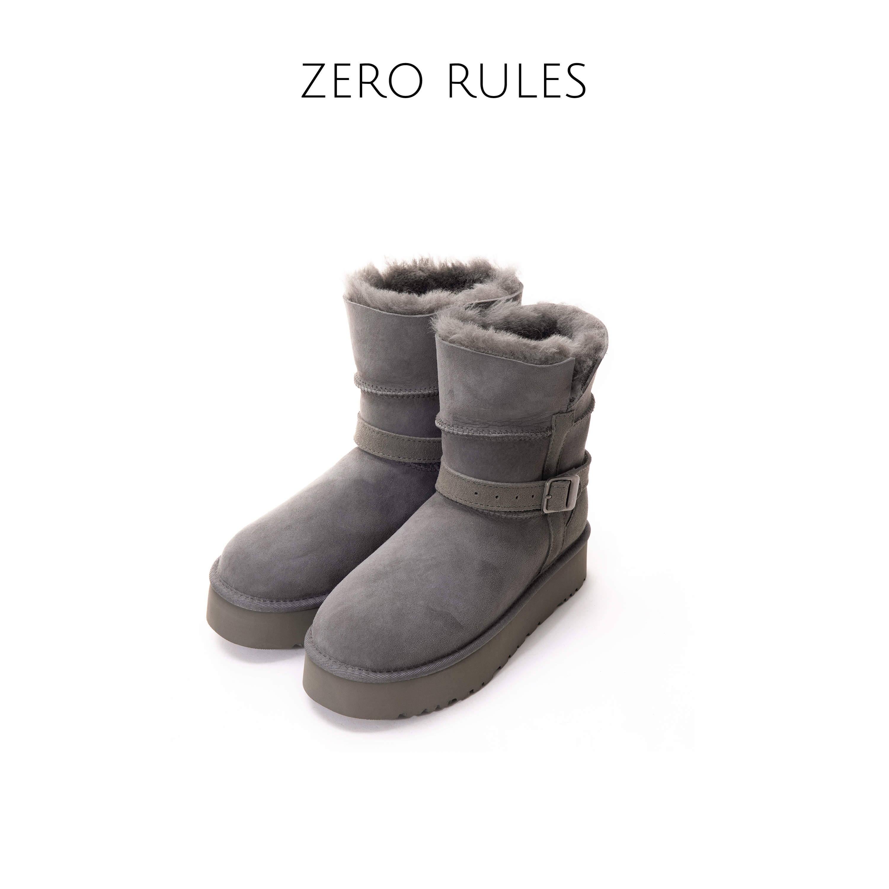 25111141【羊皮毛一体雪地靴】Y版隆丰羊皮毛一体+EVA防滑雪地靴