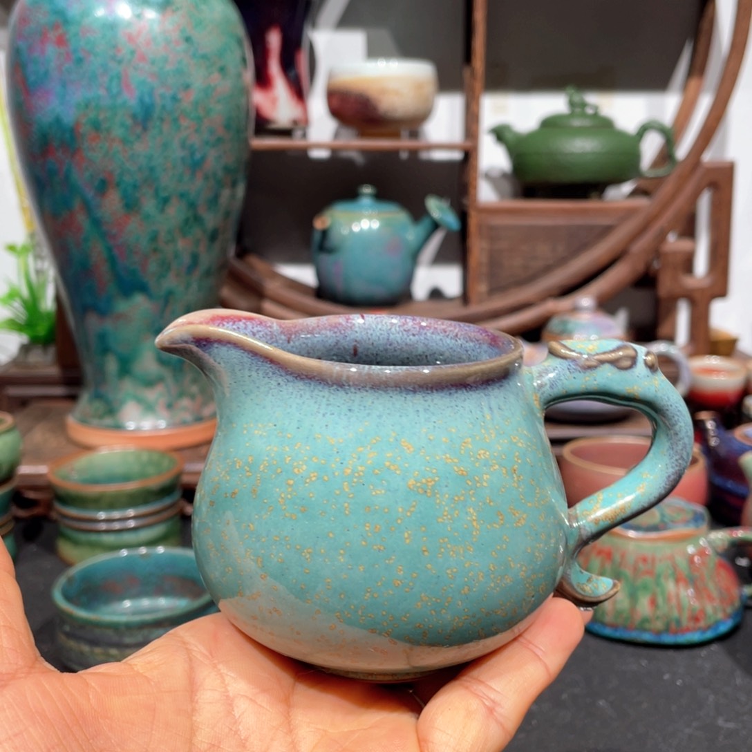 高***水中国神后钧瓷茶器