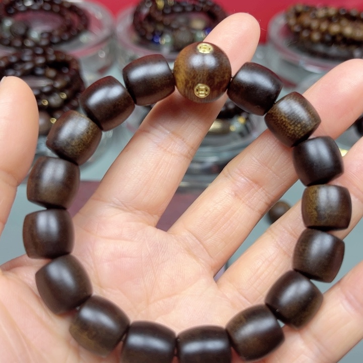 沉香手串越南白棋楠1.2沉水手串