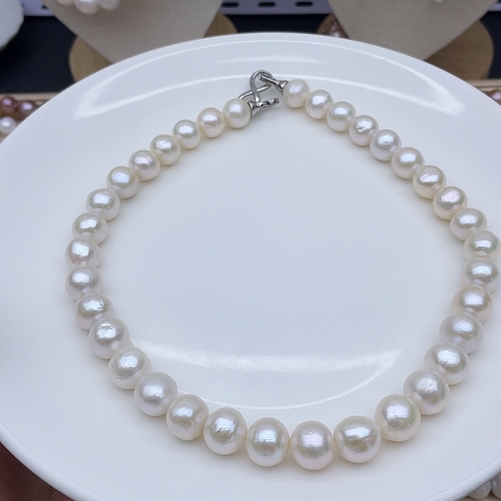 淡水珍珠颈饰银S925镶嵌