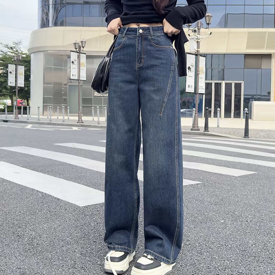 【秋冬裤&弯刀裤】秋冬季时尚百搭宽松休闲显瘦垂感弯刀牛仔裤