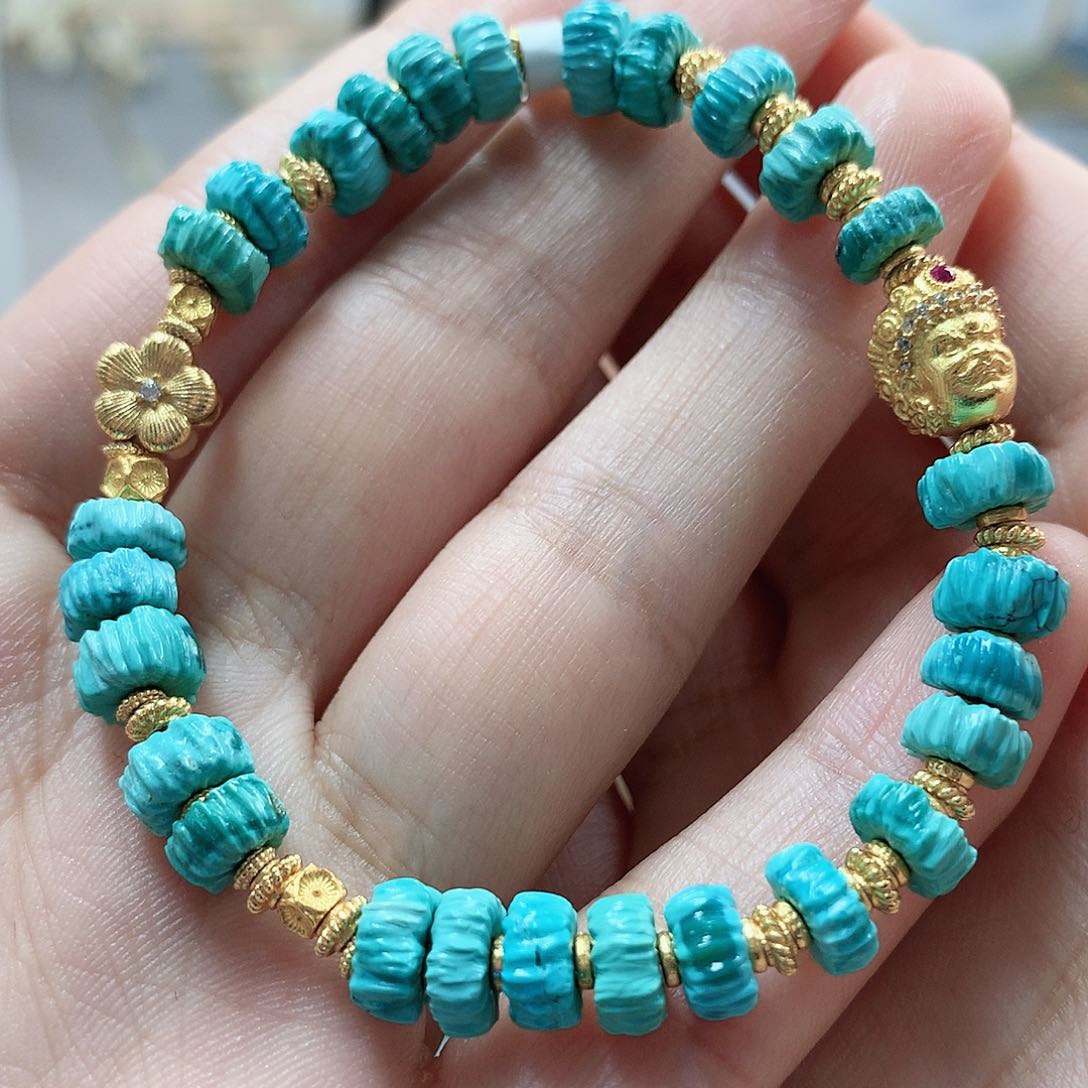 未镶嵌绿松石珠宝奇石