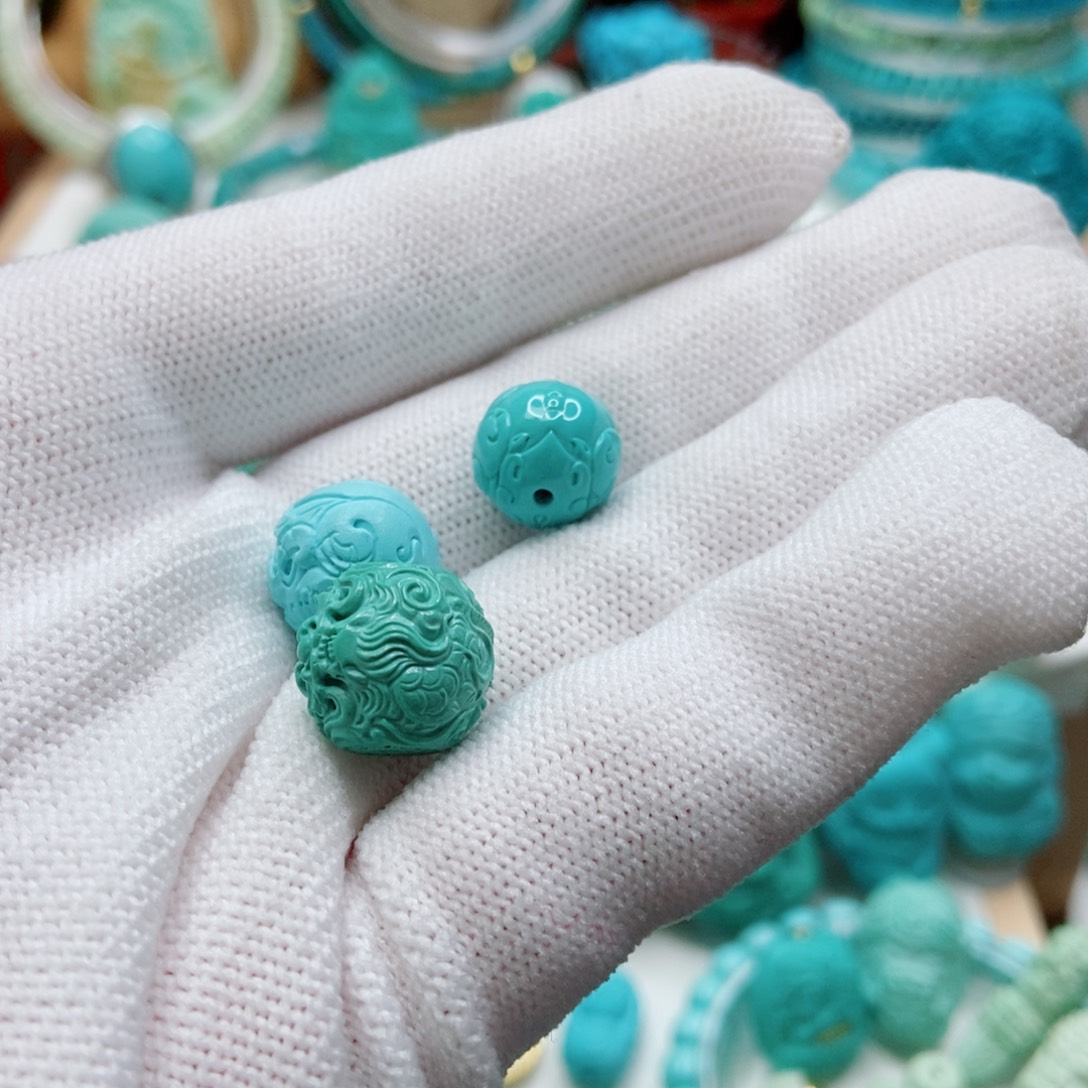 绿松石未镶嵌珠子