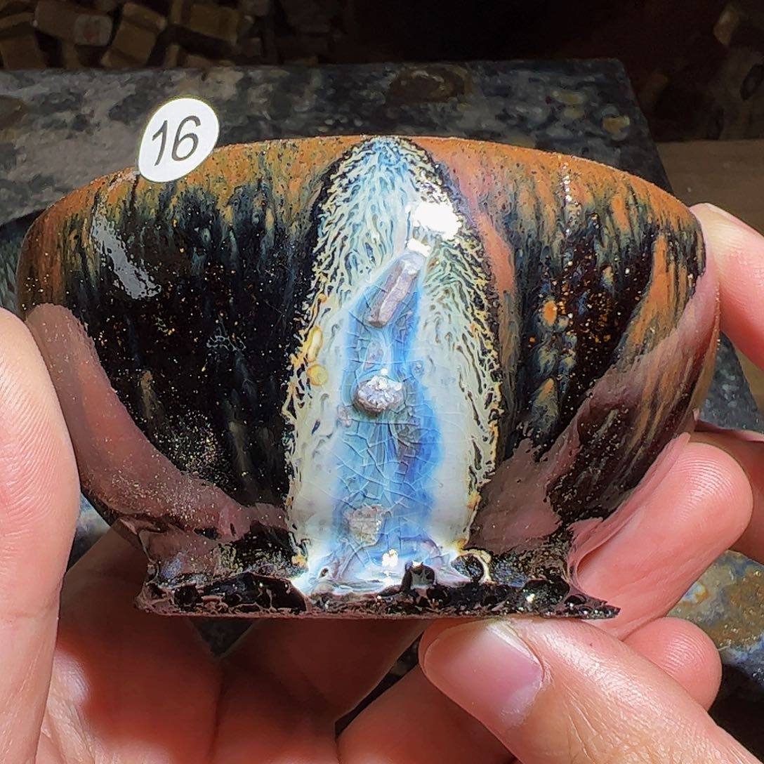 茶盏16瑕宝泽贤窑行知建盏茶器