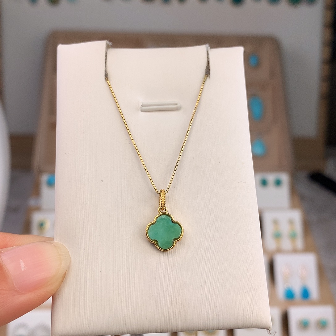 绿松石未镶嵌吊坠(不含链)