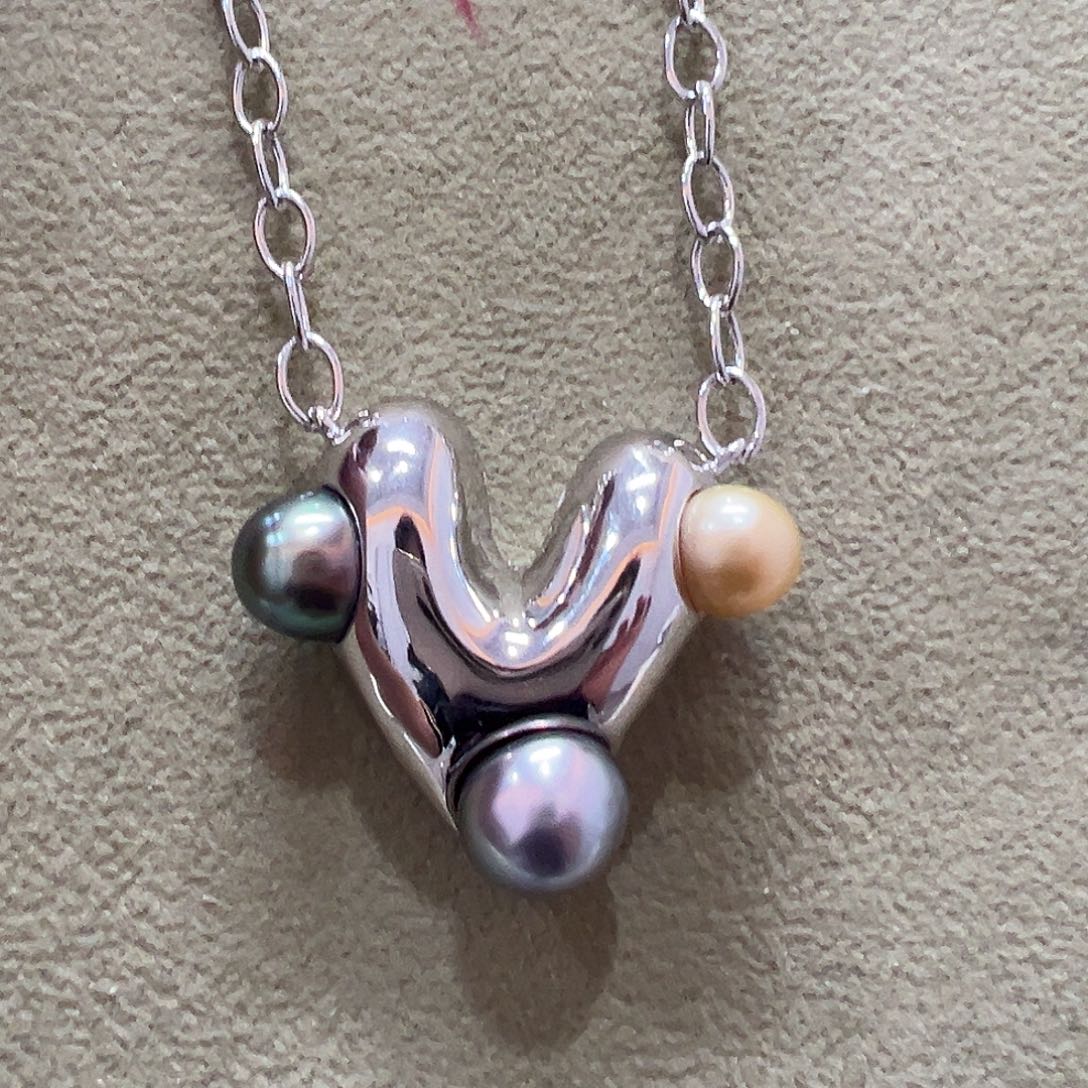 海水珍珠吊坠(赠链)银S925镶嵌