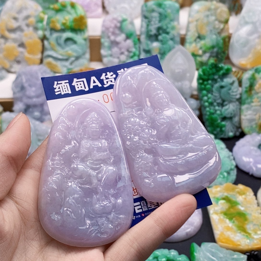 吊坠(不含链)未镶嵌翡翠白*文