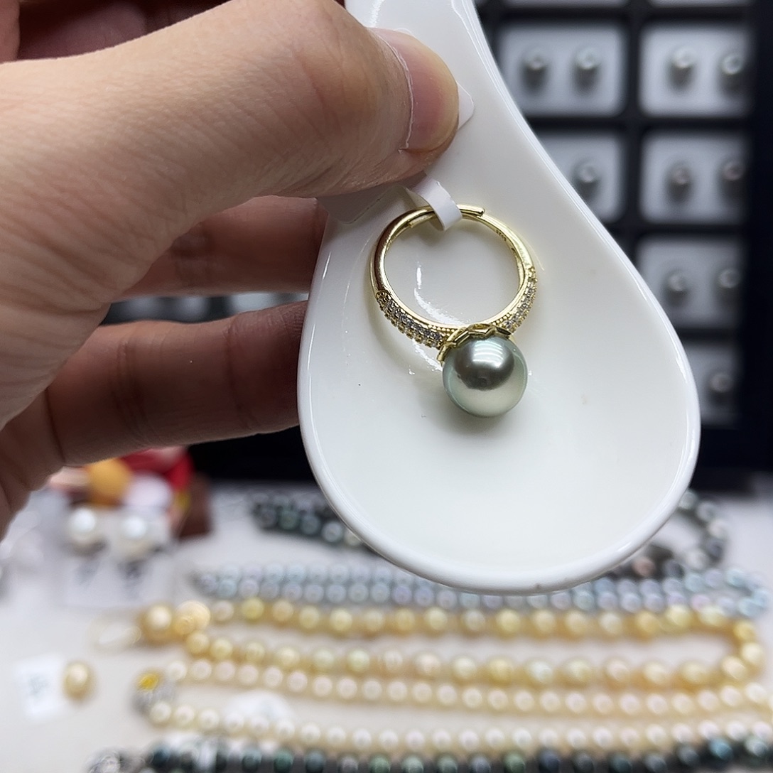 未镶嵌海水珍珠戒指