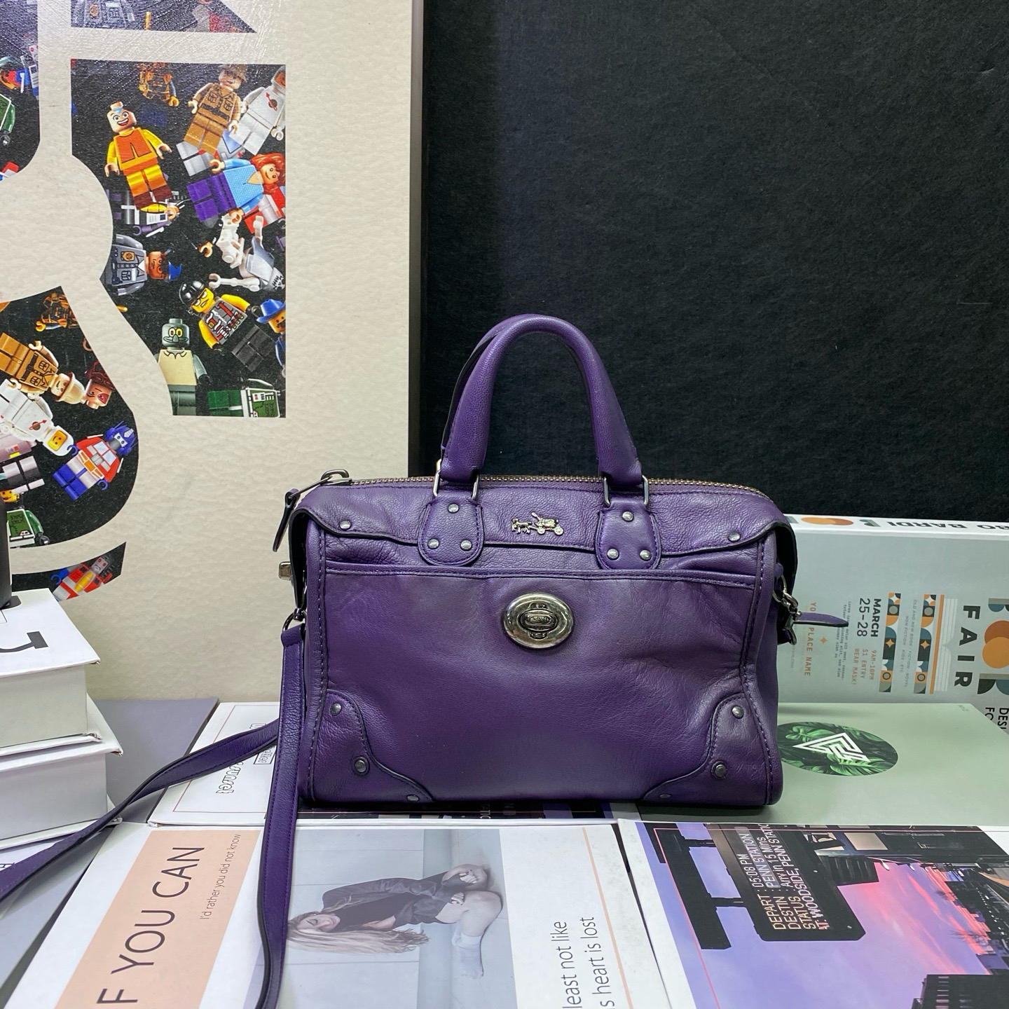 95新 COACH/蔻驰 23626斜挎包24*17