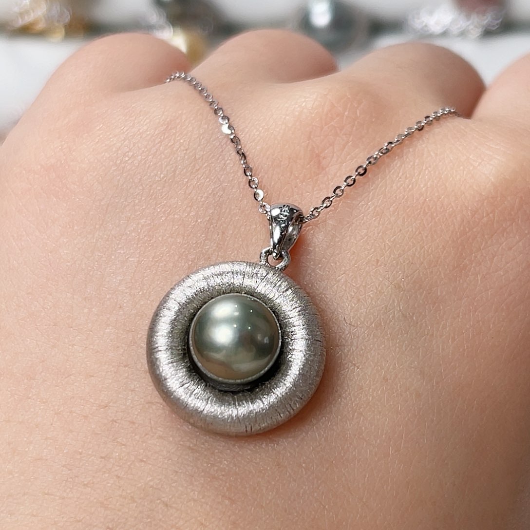 海水珍珠吊坠(赠链)银S925镶嵌