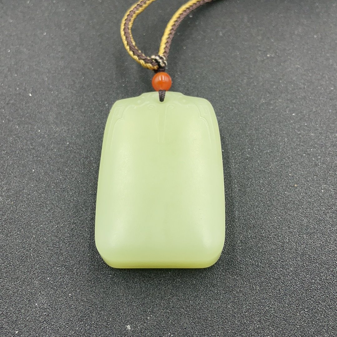 BY0116FWY标640 和田玉平安无事牌