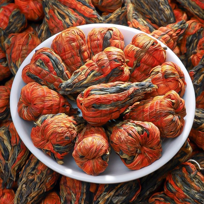 云南百合宝塔滇红2025新茶金芽蜜香型金丝工夫茶凤庆滇红手工百合