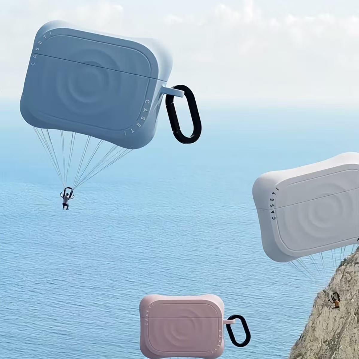 波漾液态硅胶苹果蓝牙耳机套适用于AirPods Pro 2/3/4代防摔