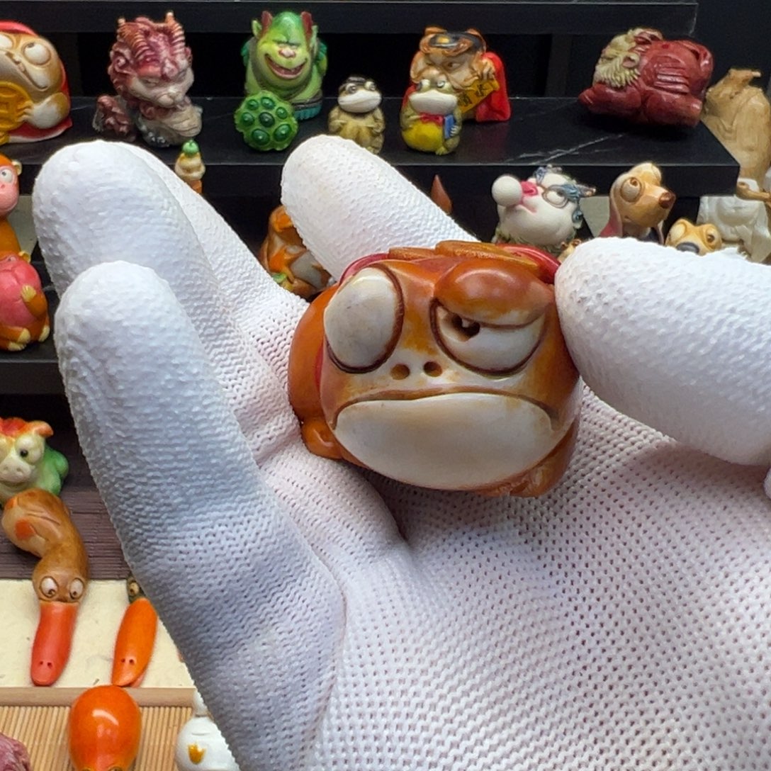 蛐***儿竹杨东方雕刻随性呱呱