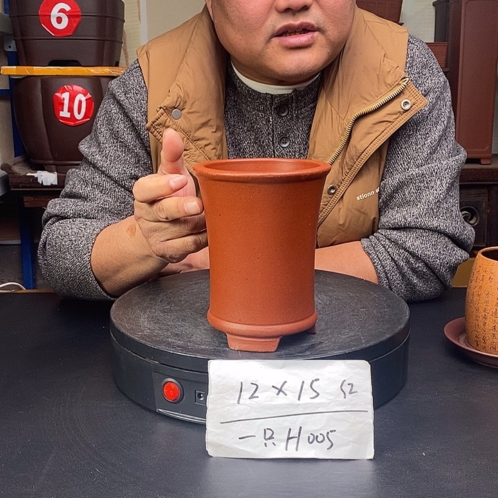 紫砂花盆货号一只H005