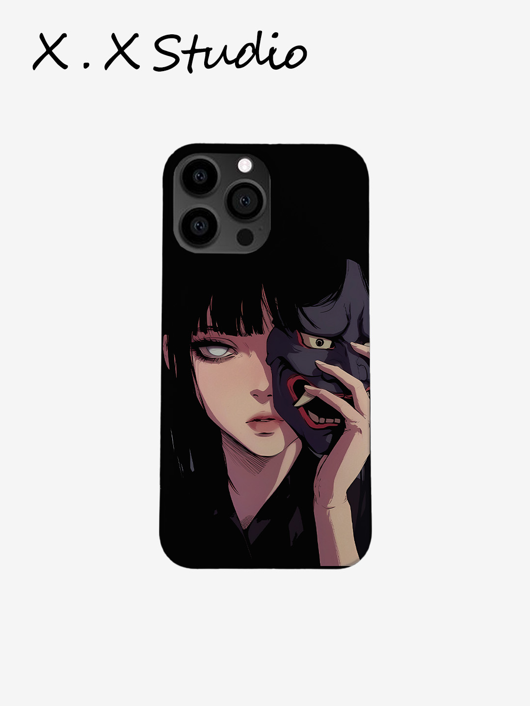 大雏田x面具氛围感手机壳适用iPhone16promax/苹果15/14/13菲林壳
