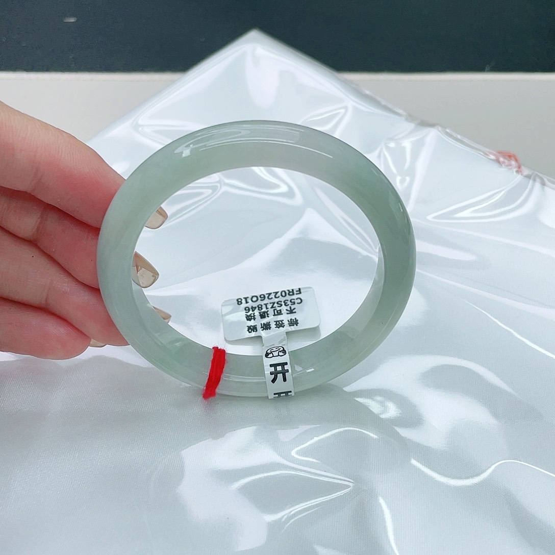 翡翠未镶嵌手镯正53.3