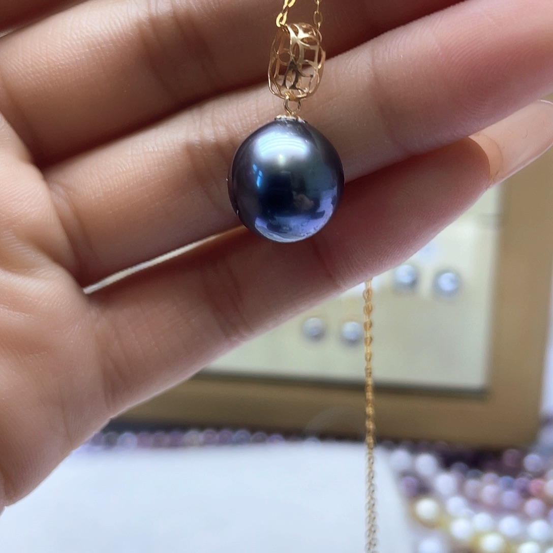 海水珍珠颈饰18K金镶嵌