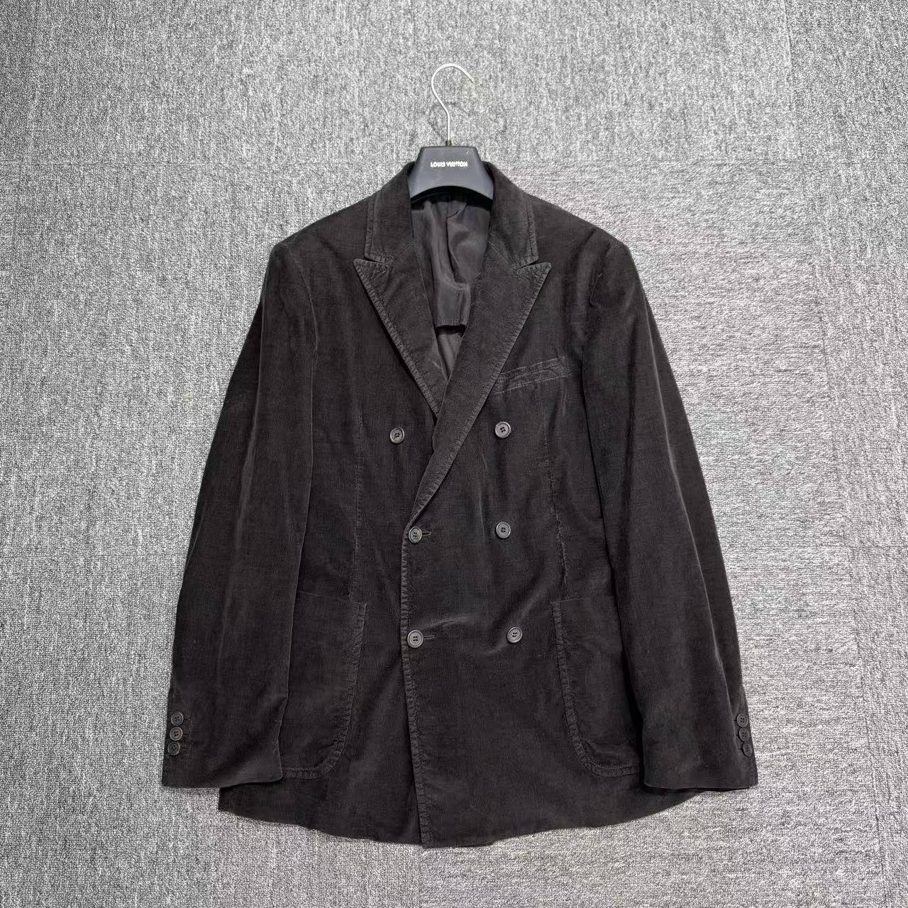 95新 Prada/普拉达 灯芯绒西装外套/12322/52码