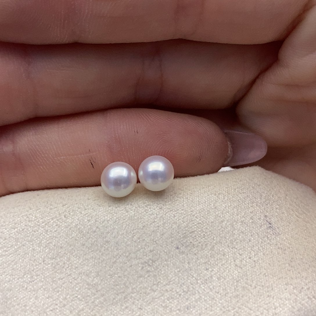 【闪购商品】淡水珍珠耳饰银S925镶嵌80