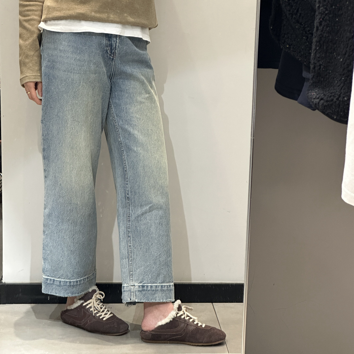 元 土耳其浅蓝色九分直筒牛仔裤 不支持退